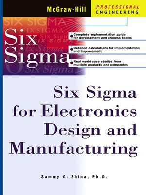 cover image of Six Sigma for Electronics Design and Manufacturing